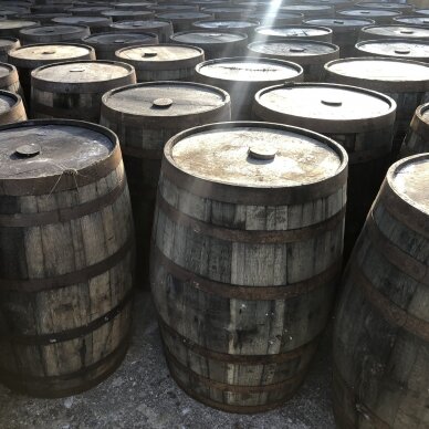 Used whiskey barrel